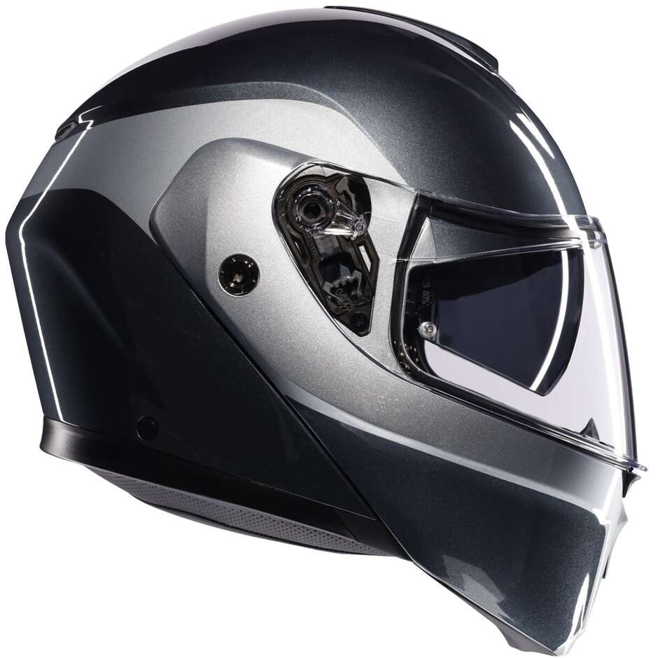 Agv STREETMODULAR LEVICO Modular Motorcycle Helmet Grey Silver