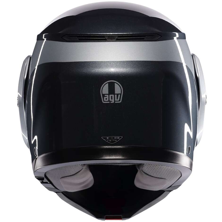 Agv STREETMODULAR LEVICO Modular Motorcycle Helmet Grey Silver