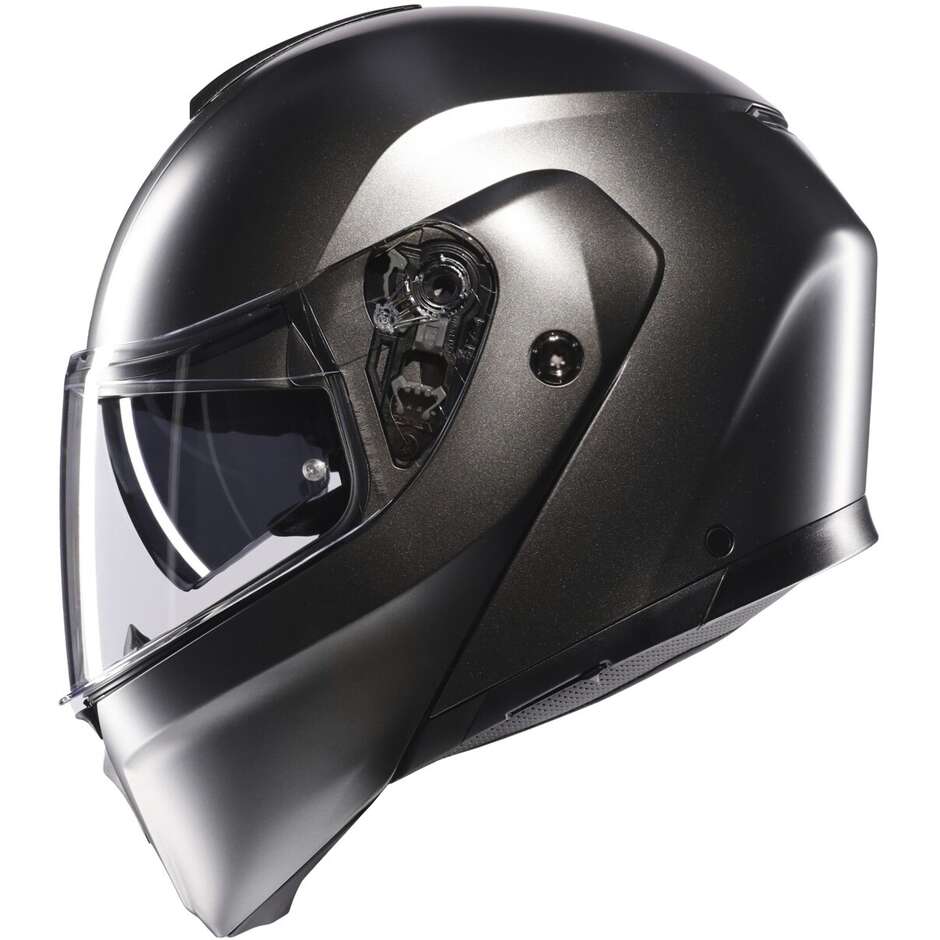 Agv STREETMODULAR Modularer Motorradhelm Mono Matt Asphaltgrau