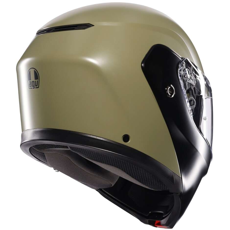 Agv STREETMODULAR Modularer Motorradhelm Mono Matt Pastellgrün Schwarz