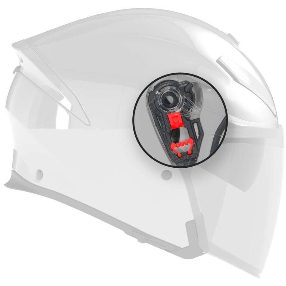 Left Right Motorcycle Helmet Visor Shield Gear Base Plate Set For AGV - View #2