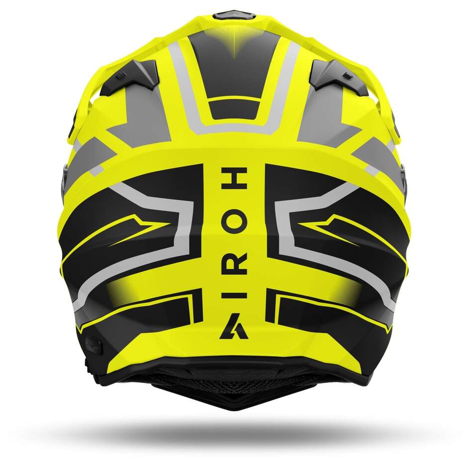 Airoh Adventure Motorcycle Helmet COMMANDER 2 MAVICK Matt Yellow