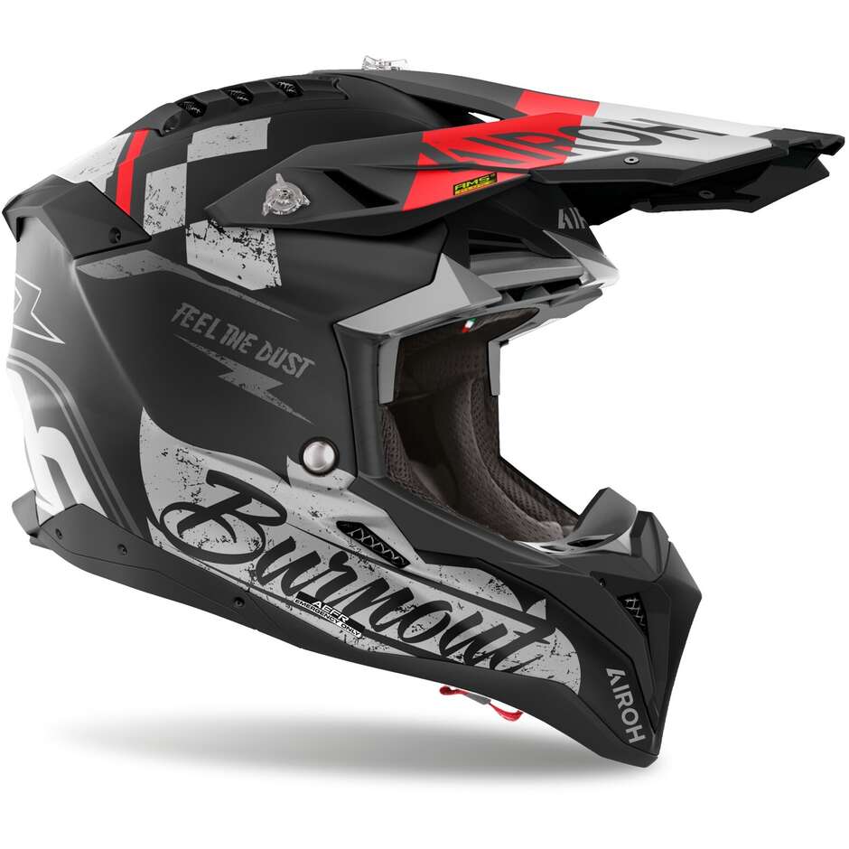 Airoh AVIATOR 3 BURNOUT Matt Cross Enduro Motorcycle Helmet