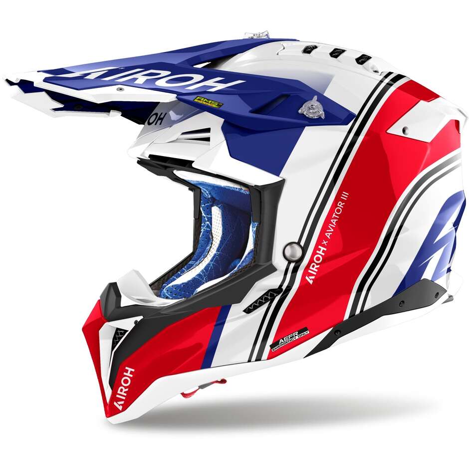 Airoh AVIATOR 3 HIMA Motocross Enduro Helmet Glossy Red