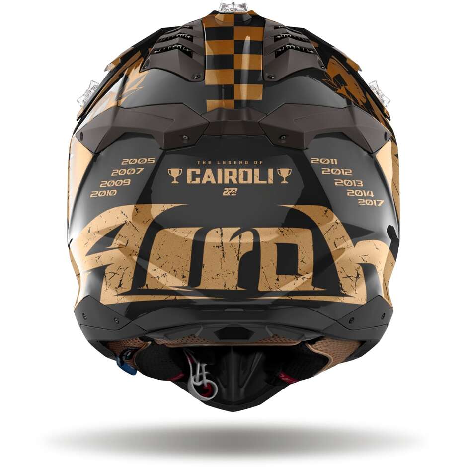 Airoh AVIATOR 3 LEGEND Glossy Chromo Cross Enduro Motorcycle Helmet