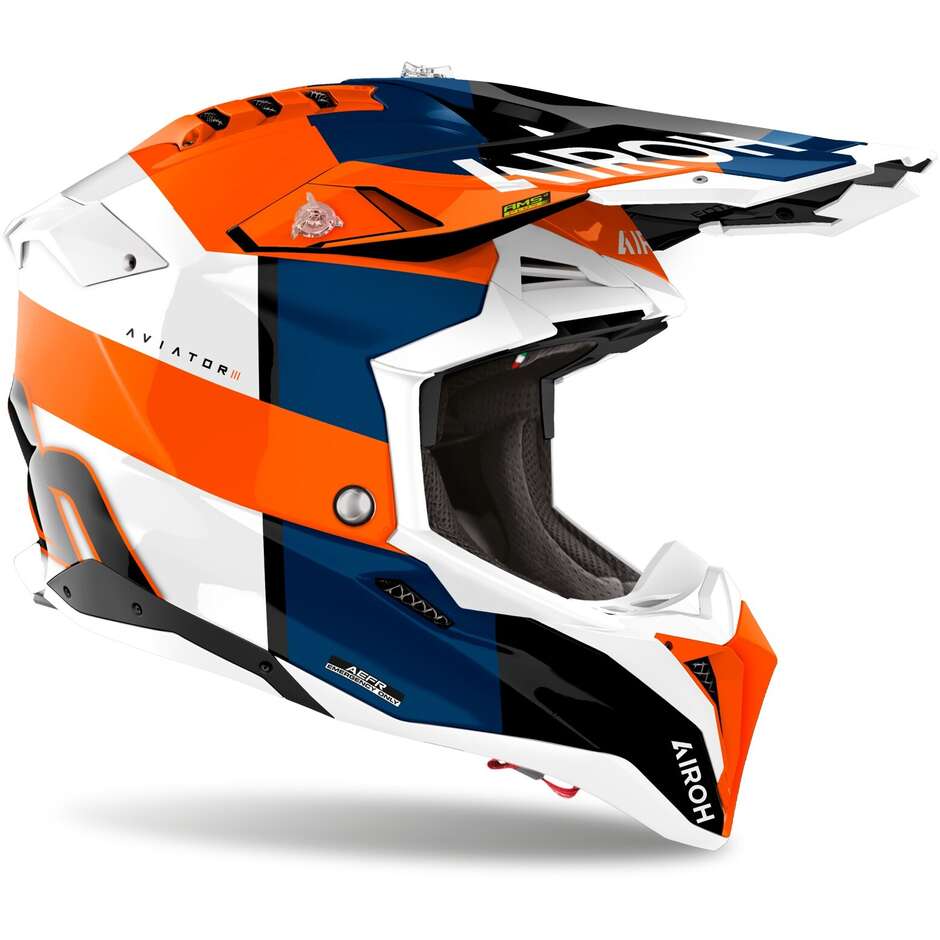 Airoh AVIATOR 3 MONARCH glänzend orange Cross Enduro Motorradhelm