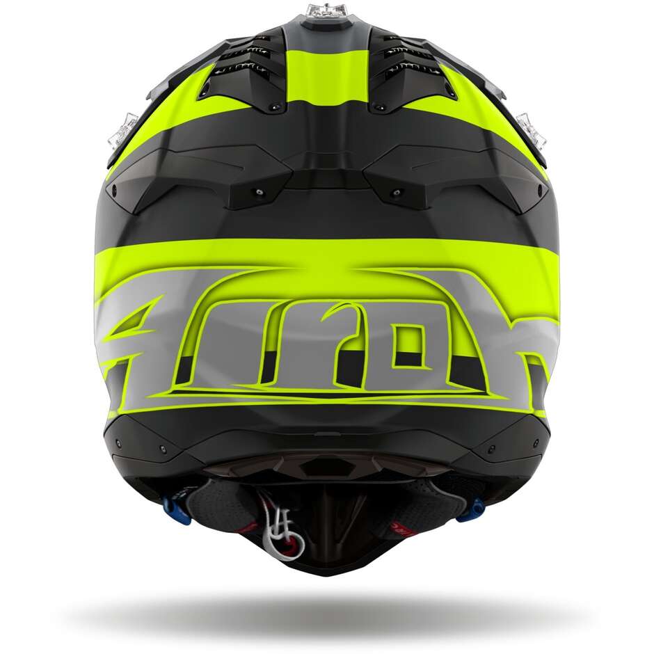 Airoh AVIATOR 3 MONARCH Yellow Matt Cross Enduro Motorcycle Helmet