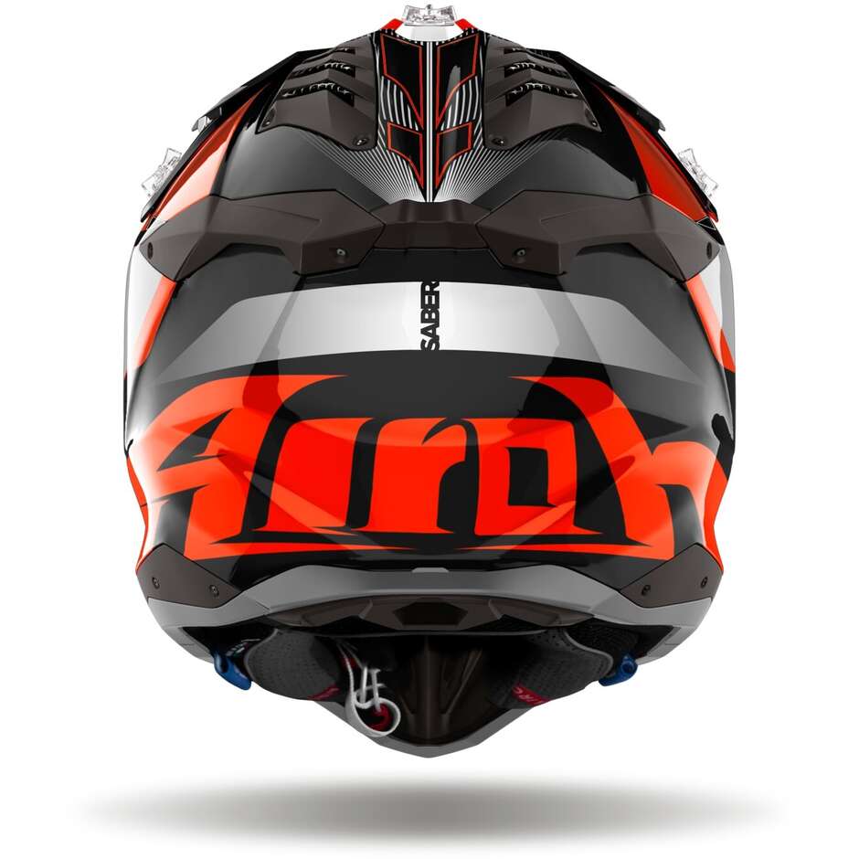 Airoh AVIATOR 3 SABER Cross Enduro Motorcycle Helmet Glossy Orange