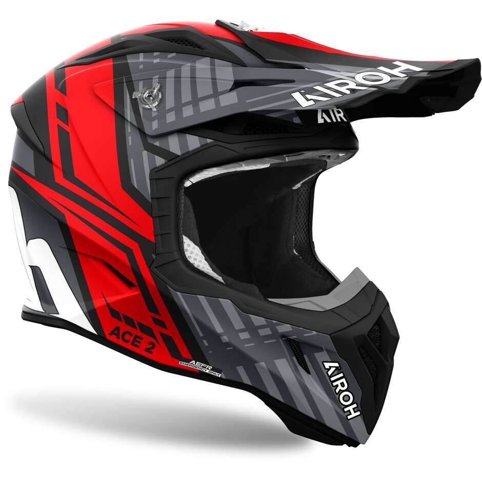 Airoh AVIATOR ACE 2 PROUD Matt Red Motorcycle Cross Enduro Helmet