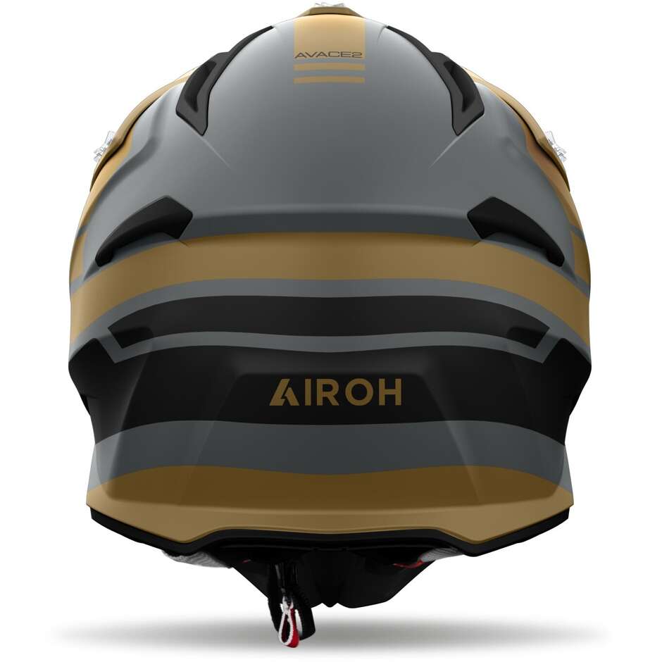 Airoh AVIATOR ACE 2 SAKE Matt Gold Cross Enduro Motorcycle Helmet