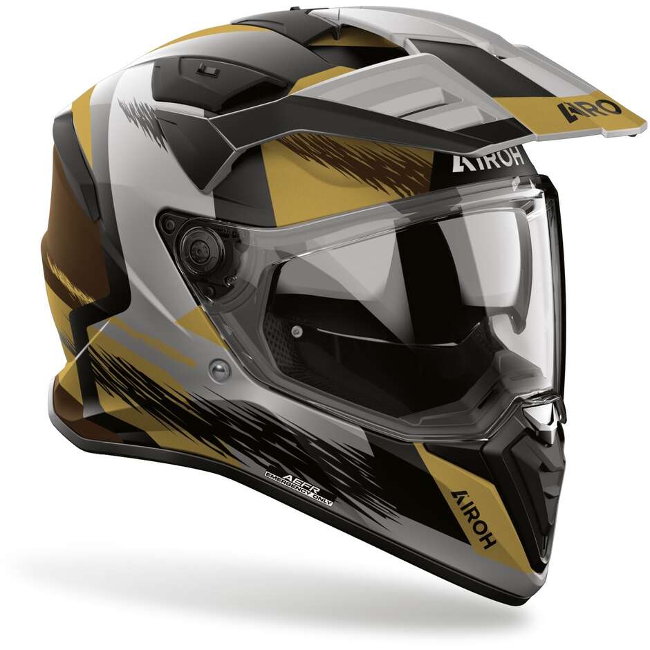 Airoh BADX-X AIRSPEED SAND Matt Adventure Motorradhelm