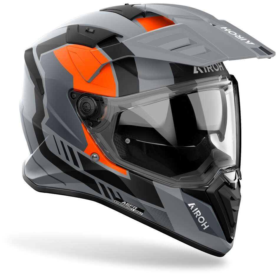 Airoh BANDIT HORN Adventure Motorradhelm Matt Orange