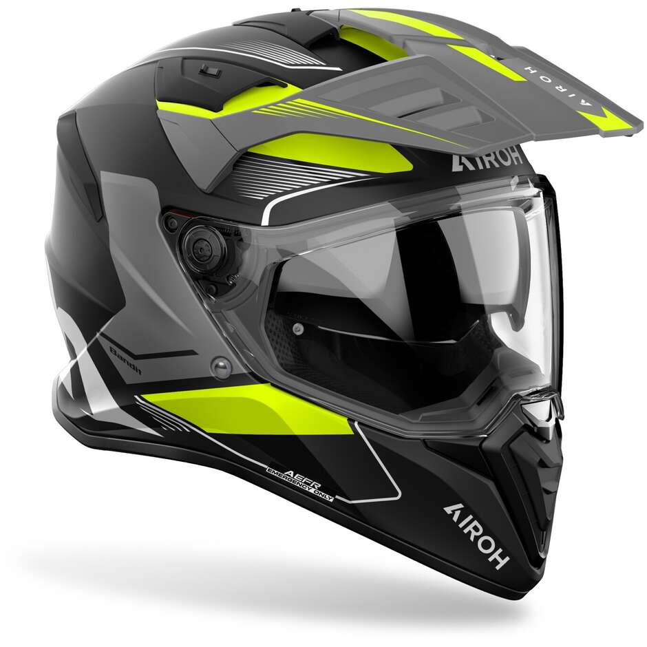 Airoh BANDIT TUNE Adventure Motorcycle Helmet Matte Yellow