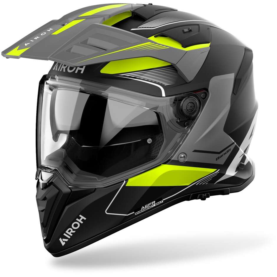 Airoh BANDIT TUNE Adventure Motorradhelm Mattgelb