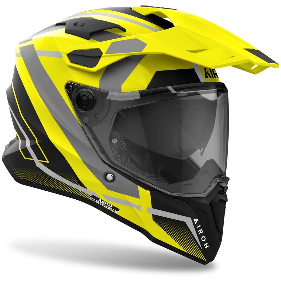 Airoh COMMANDER 2 MAVICK Mattgelber Abenteuer-Motorradhelm