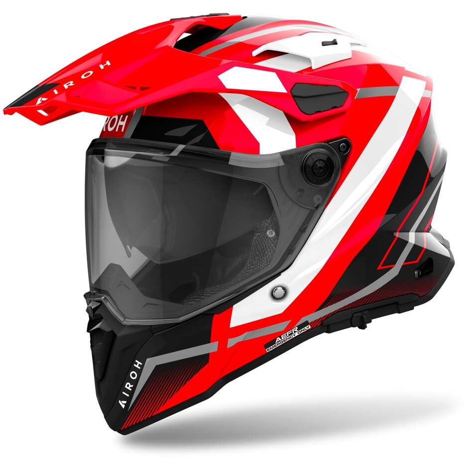 Airoh COMMANDER 2 MAVICK Red Adventure Motorcycle Helmet