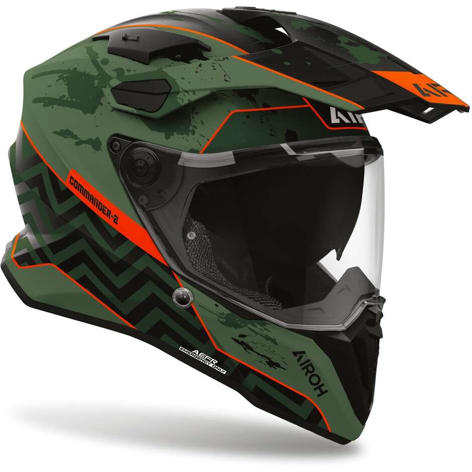 Airoh COMMANDER 2 PLUG Adventure Motorradhelm Matt