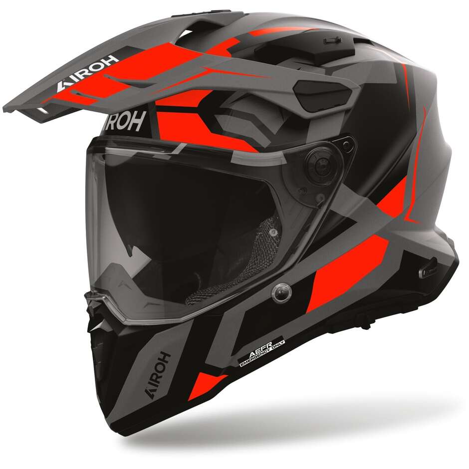 Airoh COMMANDER 2 POLAR Adventure Motorradhelm Mattrot