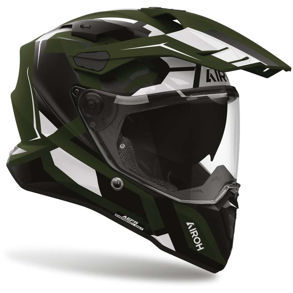 Airoh COMMANDER 2 POLAR Adventure Motorradhelm Militärgrün