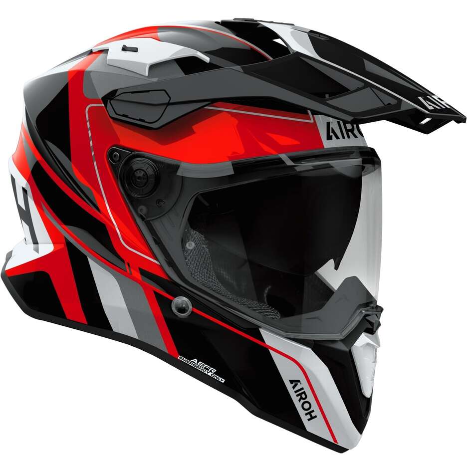 Airoh COMMANDER 2 SKIP Adventure Motorcycle Helmet Gloss Red