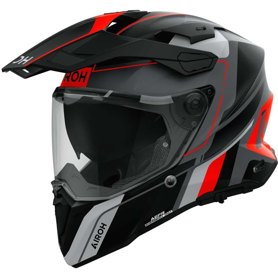 Airoh COMMANDER 2 SKIP Adventure Motorcycle Helmet Matt Orange