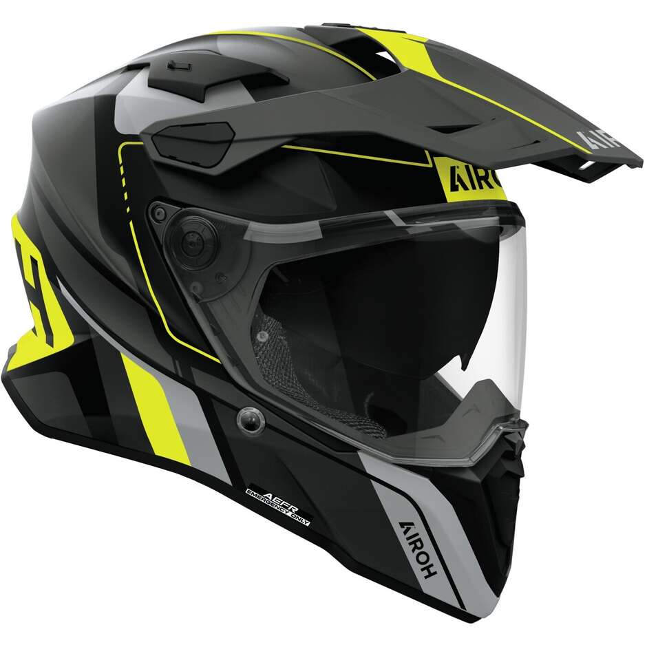 Airoh COMMANDER 2 SKIP Adventure Motorcycle Helmet Matte Yellow