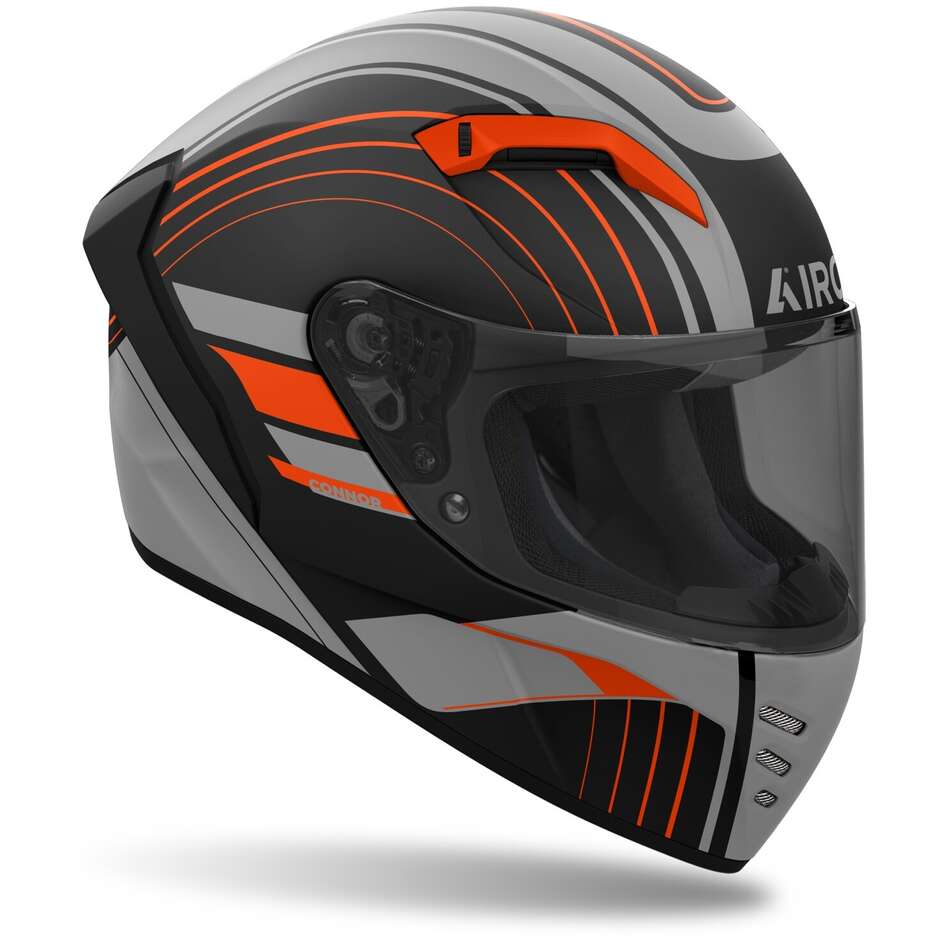 Airoh CONNOR ACHIEVE Full Face Motorcycle Helmet Matt Orange