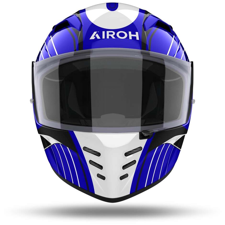 Airoh CONNOR ACHIEVE Integral-Motorradhelm, glänzendes Blau