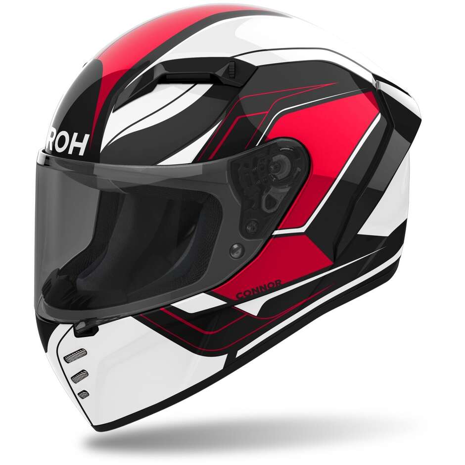Airoh CONNOR DUNK Full Face Motorcycle Helmet Glossy Red