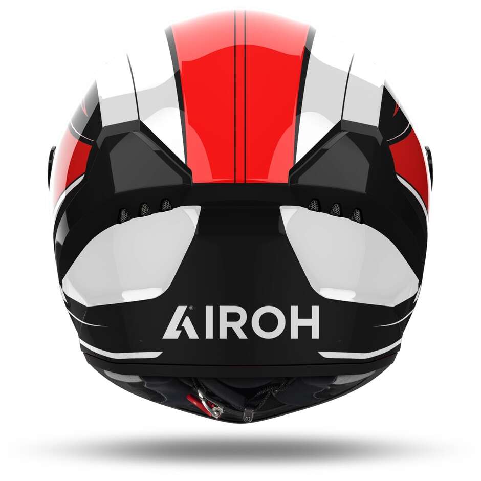 Airoh CONNOR DUNK Integral-Motorradhelm, glänzendes Rot