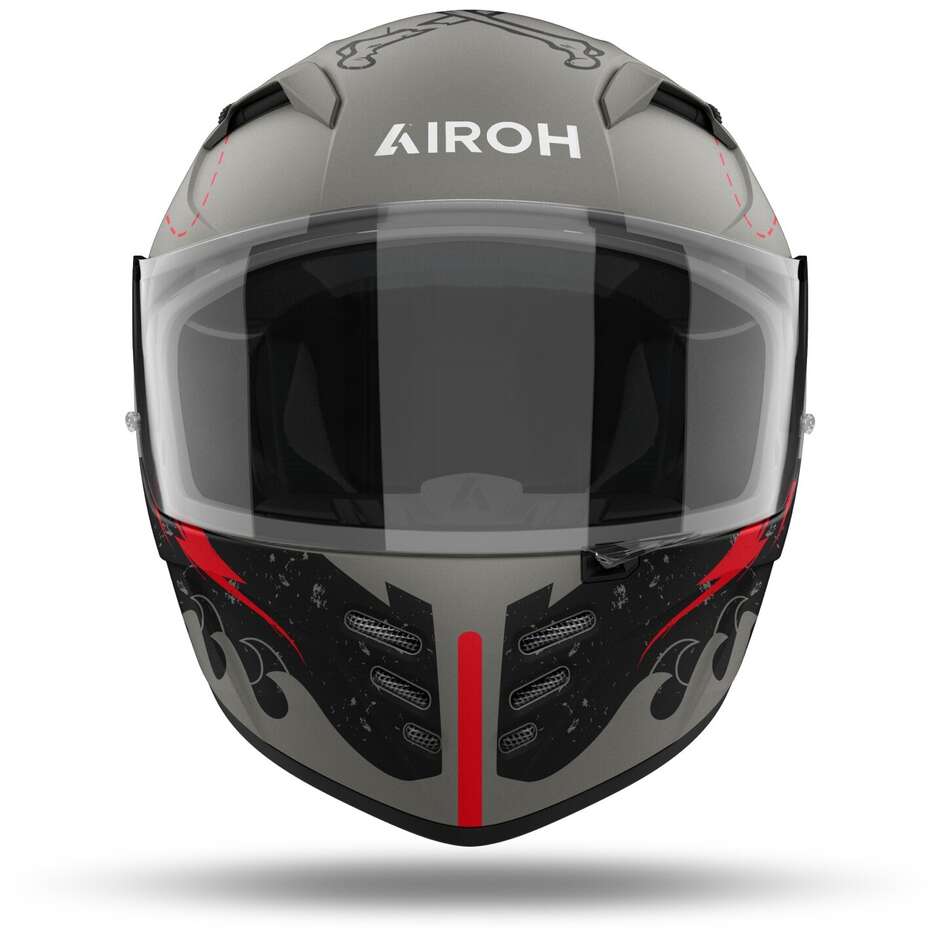 Airoh Full Face Motorcycle Helmet CONNOR DESPERADO Matt Orange