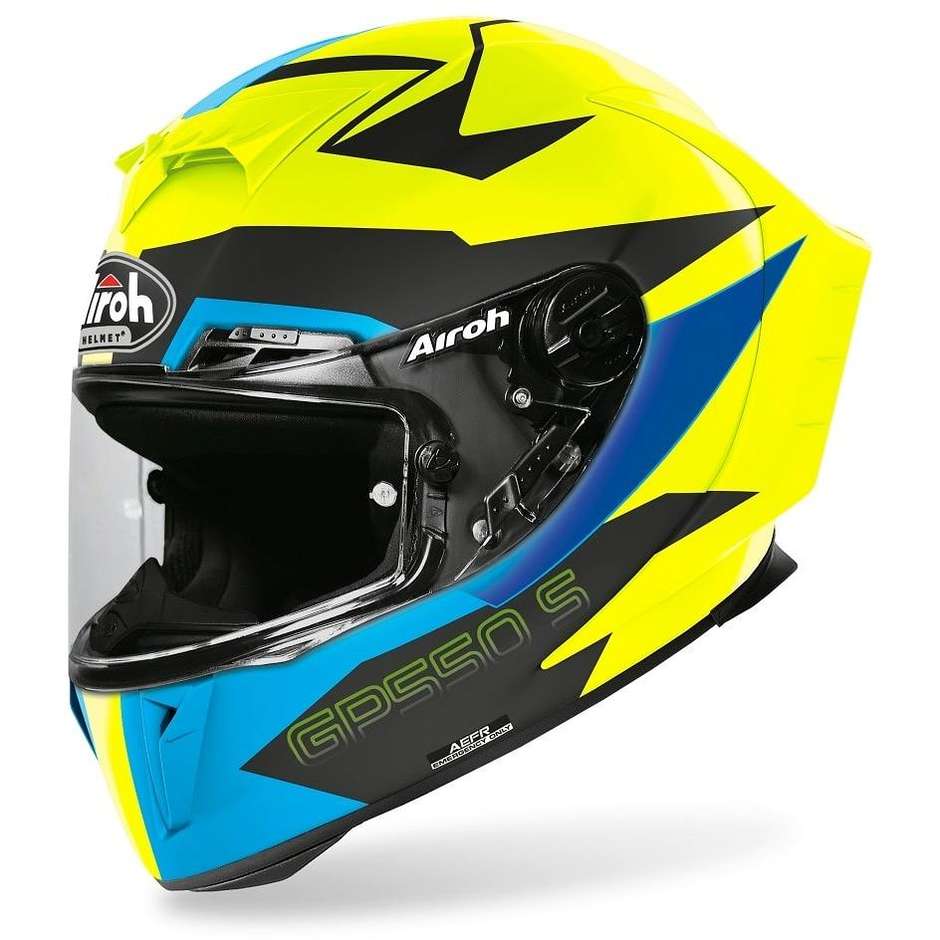 Airoh Full Face Motorcycle Helmet GP550 S Vektor Opaque Blue
