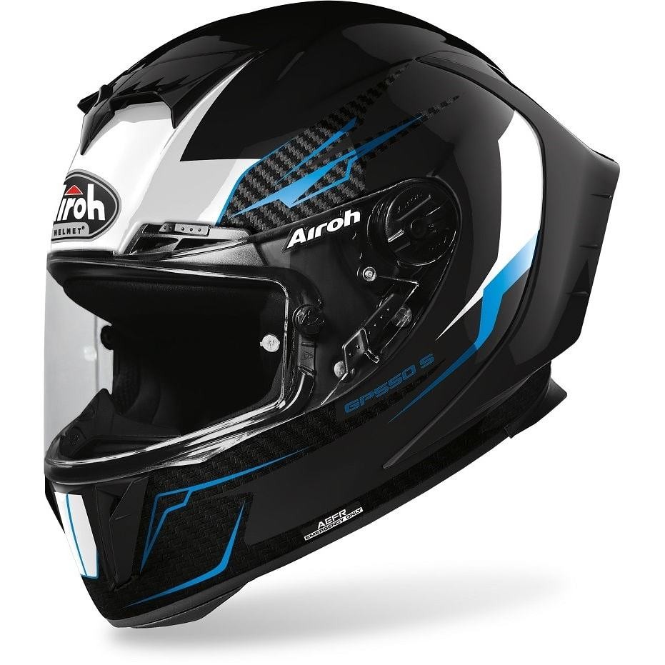 Airoh Full Face Motorcycle Helmet GP550 S Venom Black Gloss