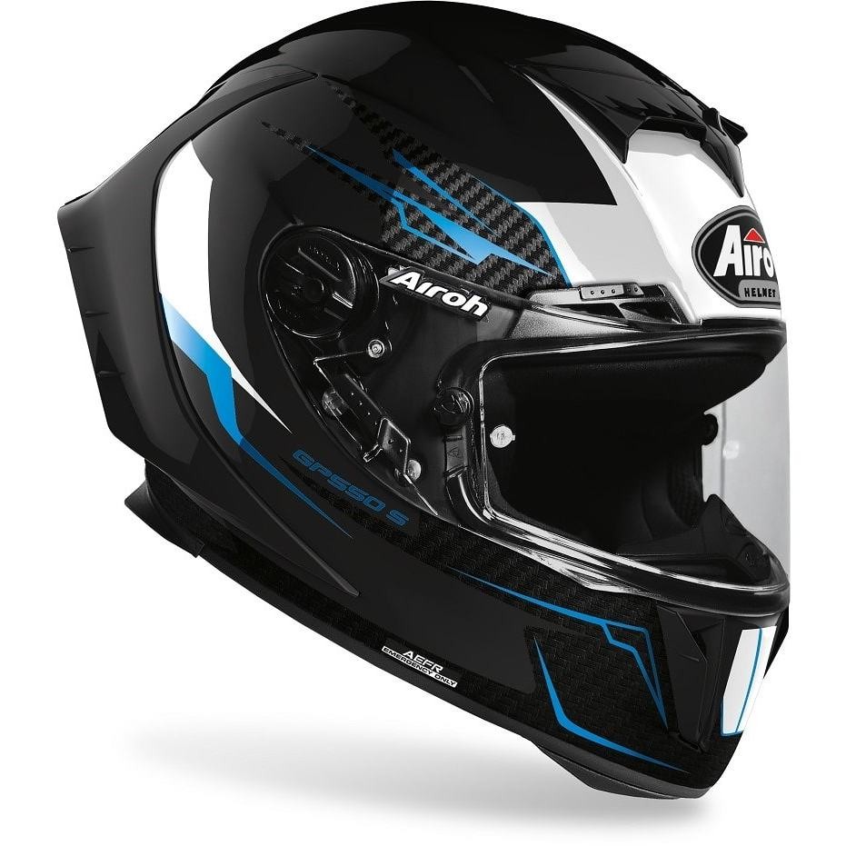 Airoh Full Face Motorcycle Helmet GP550 S Venom Black Gloss