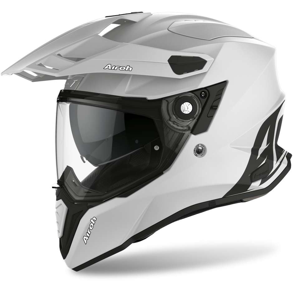 Airoh Full On-Off Motorcycle Touring Motorcycle Helmet COMMANDER Color Concrete Matt Gray