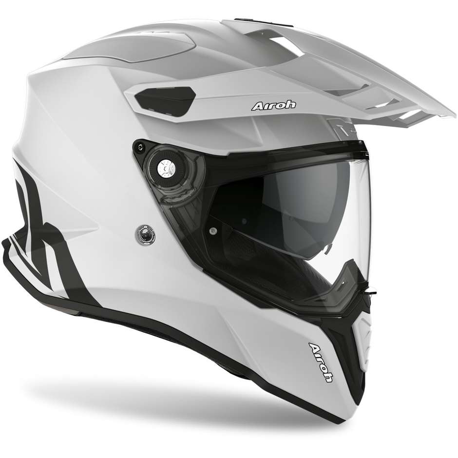 Airoh Full On-Off Motorcycle Touring Motorcycle Helmet COMMANDER Color Concrete Matt Gray