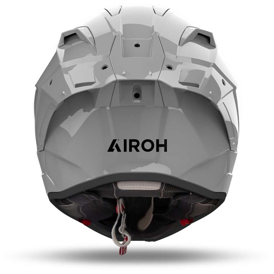 Airoh GP 800 COLOR Integral-Motorradhelm, glänzendes Zementgrau