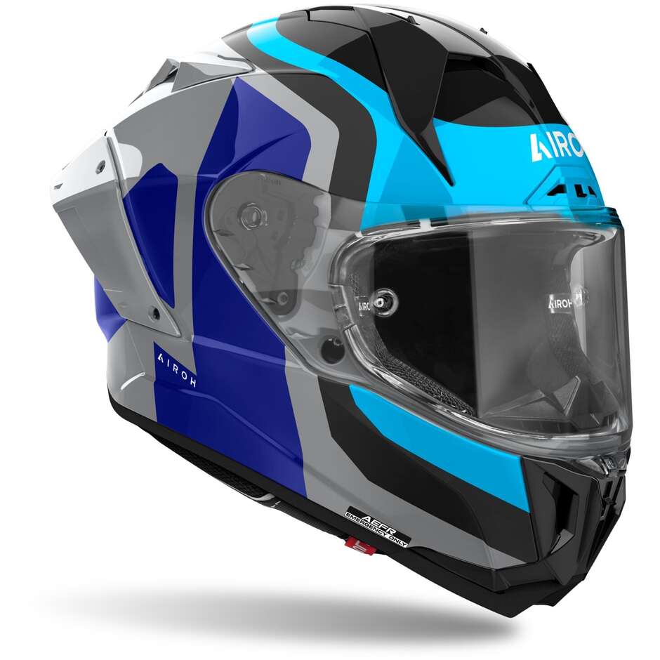 Airoh GP 800 COMPETITION Integral-Motorradhelm, glänzendes Blau
