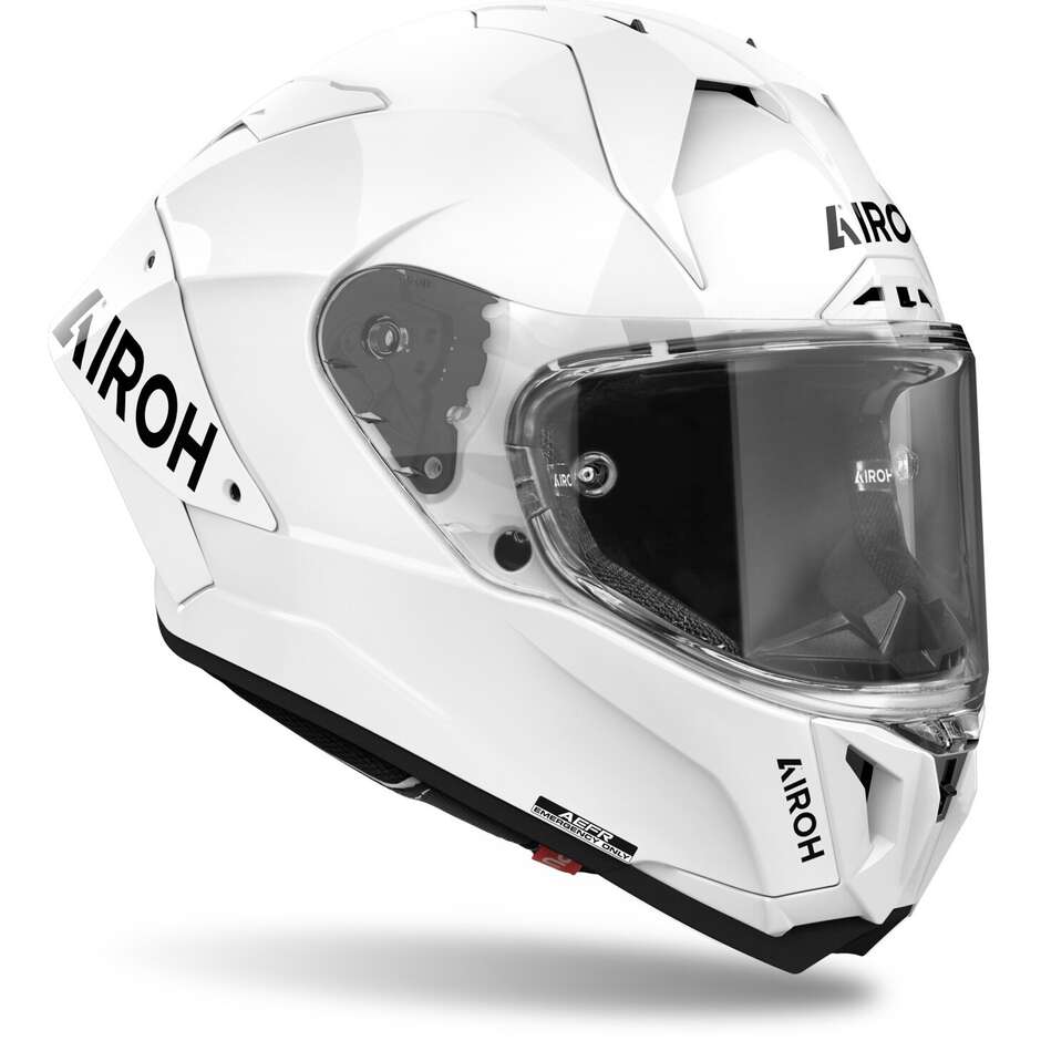 Airoh GP 800 FIM RACING #1 Full Face Motorcycle Helmet, Gloss White