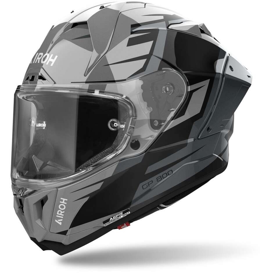 Airoh GP 800 MASTER Metallic glänzender Integral-Motorradhelm