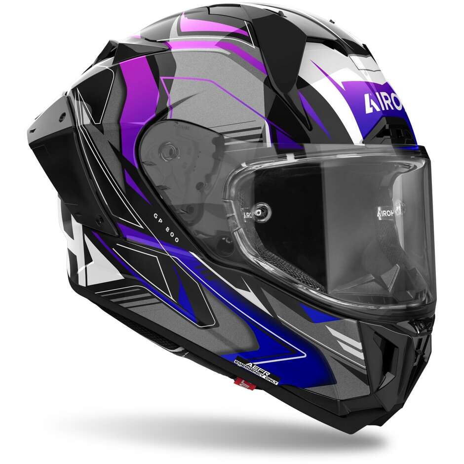 Airoh GP 800 MUST Full Face Motorcycle Helmet Glossy Blue