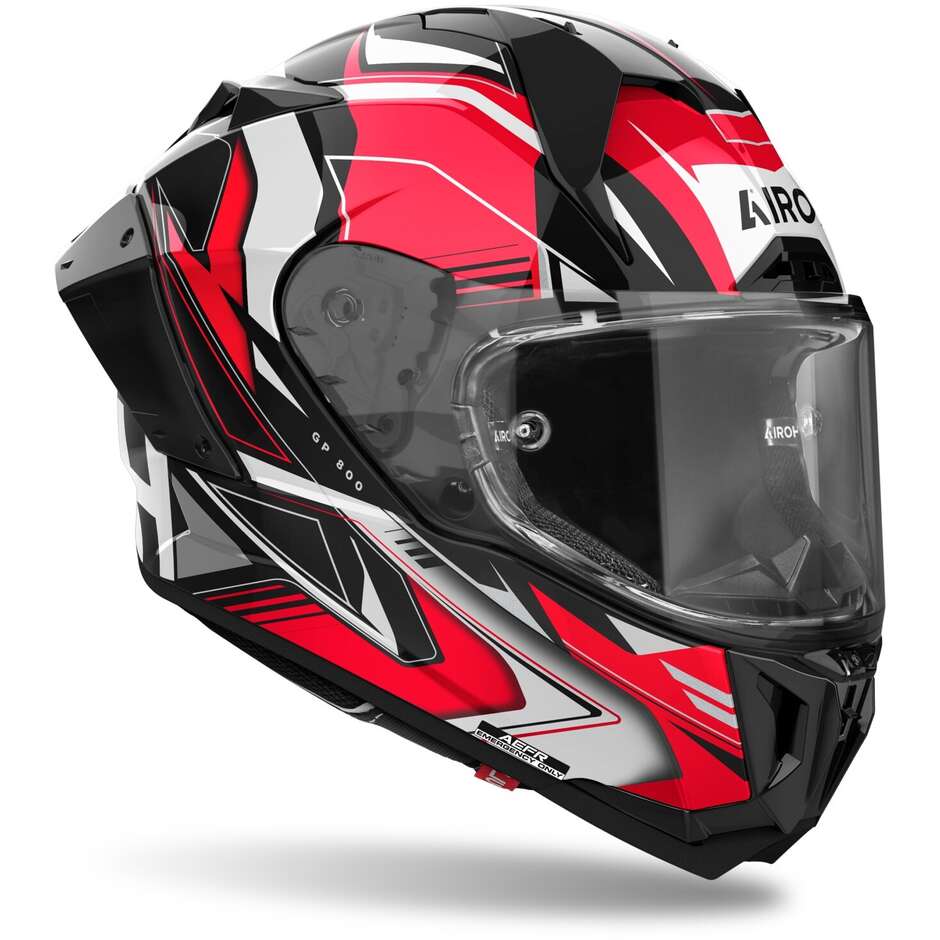 Airoh GP 800 MUST Integral-Motorradhelm, glänzend rot