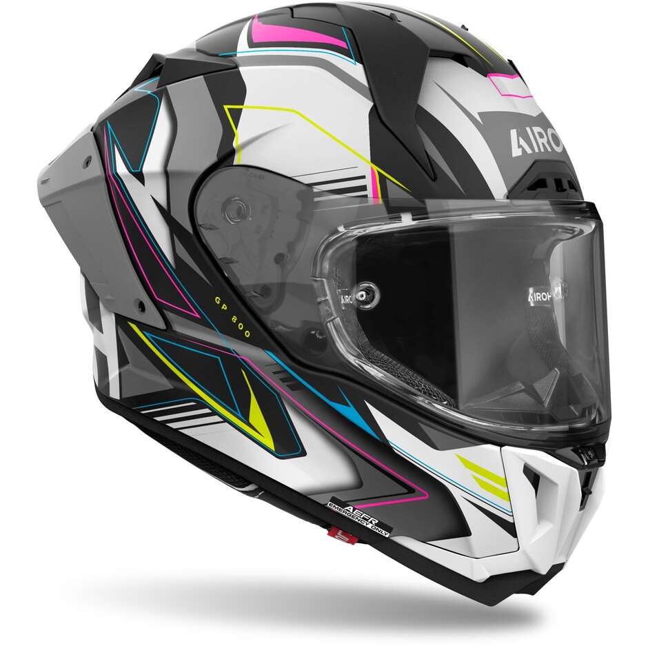 Airoh GP 800 MUST Mehrfarbiger Matt-Integral-Motorradhelm