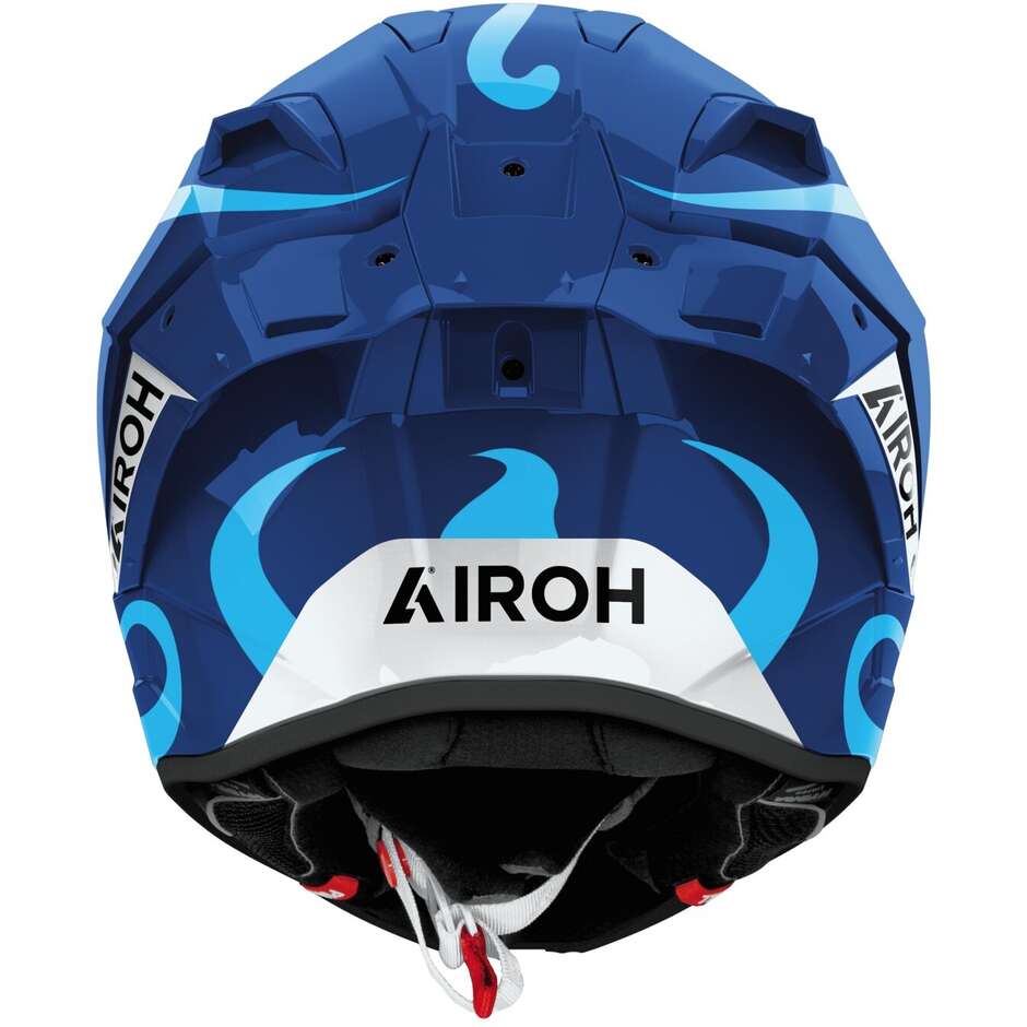 Airoh GP 800 SWAIN Full Face Motorcycle Helmet, Glossy Blue