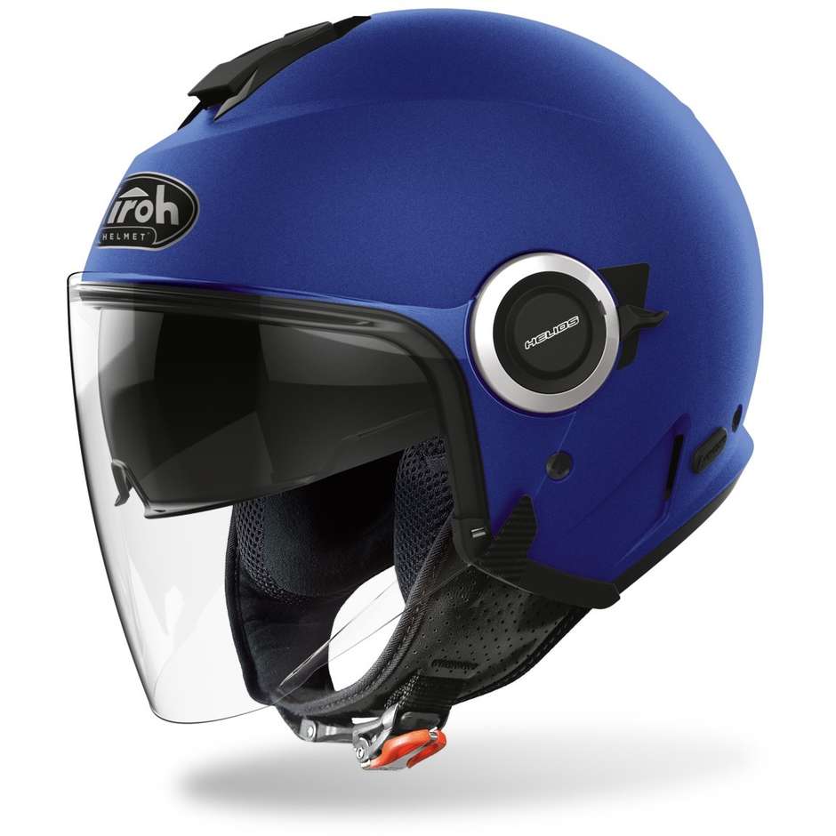 Airoh HELIOS Color Double Visor Motorcycle Helmet Color Concrete Blue Matt