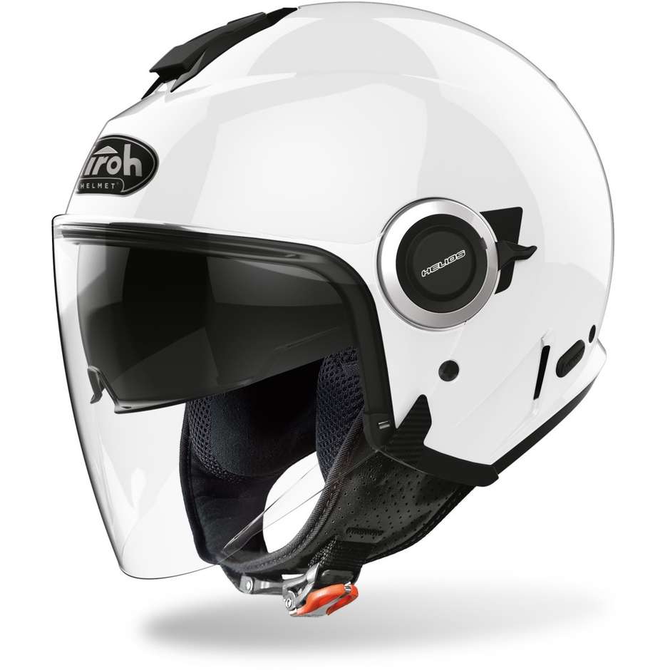 Airoh HELIOS Double Visor Motorcycle Helmet Color Glossy White