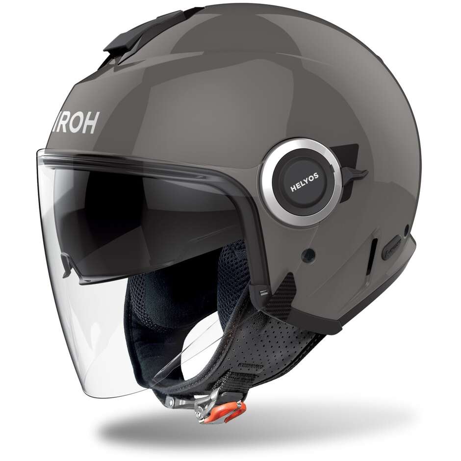 Airoh HELYOS COLOR Glänzender dunkelgrauer Motorrad-Jethelm