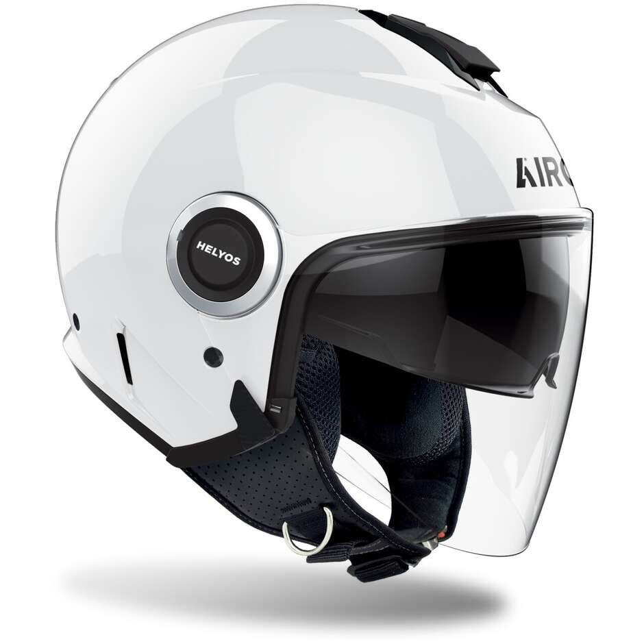 Airoh HELYOS COLOR Jet Motorcycle Helmet Glossy White