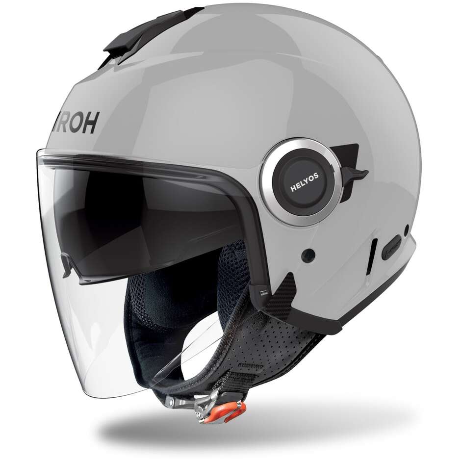 Airoh HELYOS COLOR Jet Motorcycle Helmet Grey Concrete Glossy