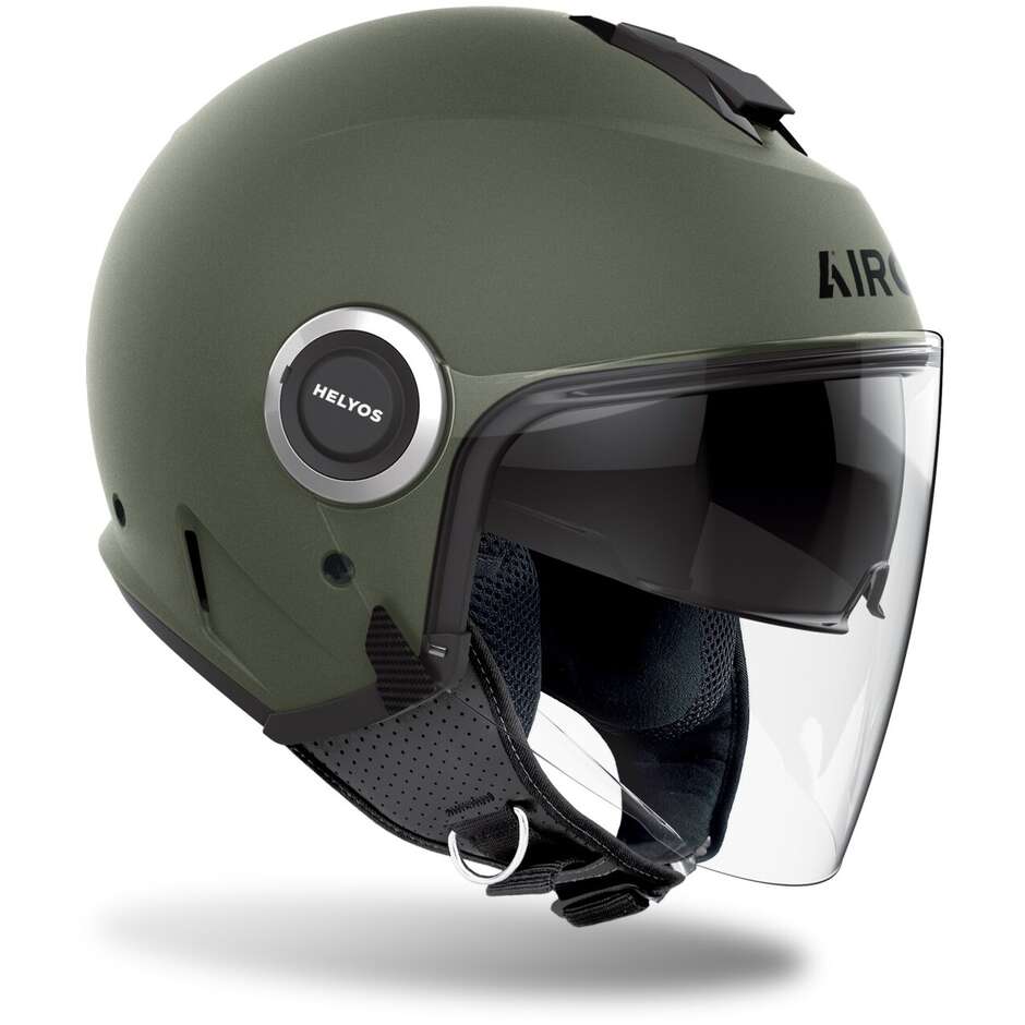 Airoh HELYOS COLOR Jet Motorcycle Helmet Military Green Matt